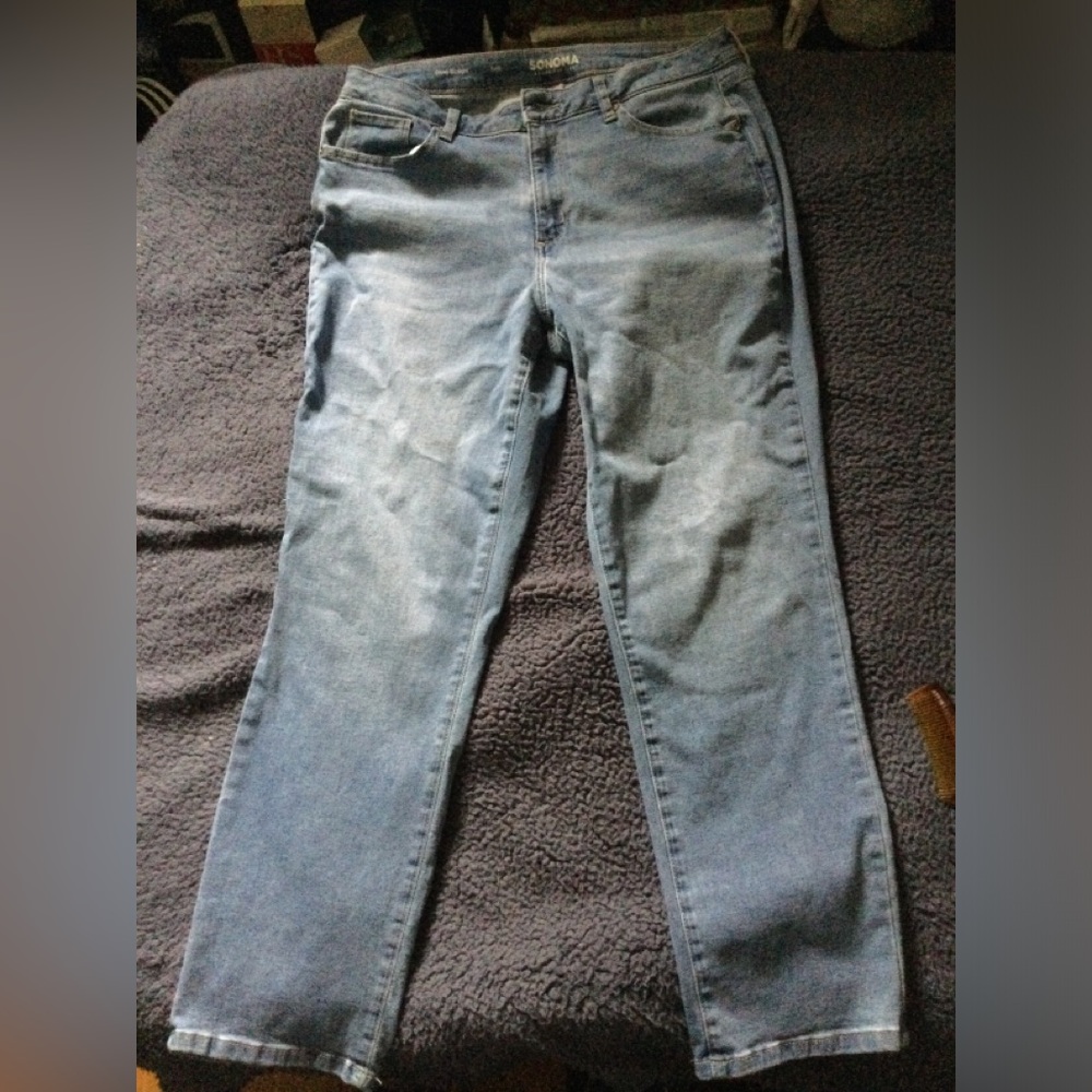 Womens Sonoma Curvy Straight Jeans Size 14R “The Everyday Curvy Jean”
